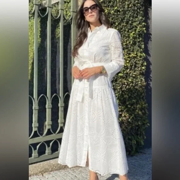 off the shoulder a line midi dress Off-Shoulder Long Sleeves Appliques A-Line Midi Wedding Dress – Loveiss